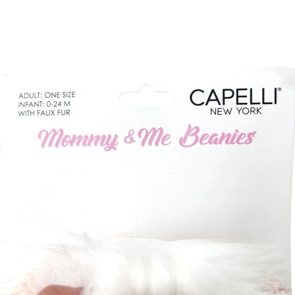 Capelli New York Pink Knit Mommy and Me Beanies Gift Set OS / 12-24 Month - Picture 2 of 2